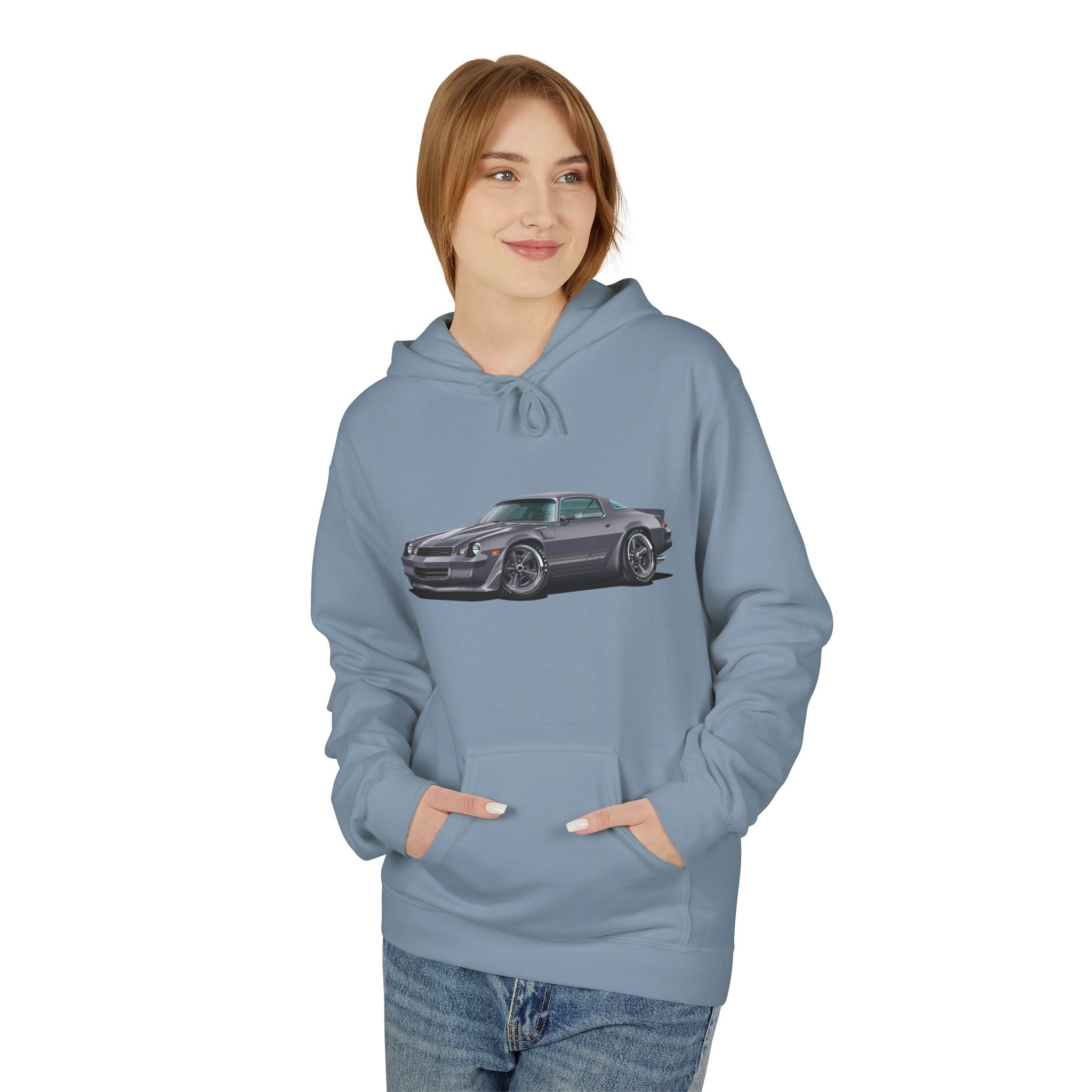 1981 Camaro Muscle Car Split-Image Hoodie