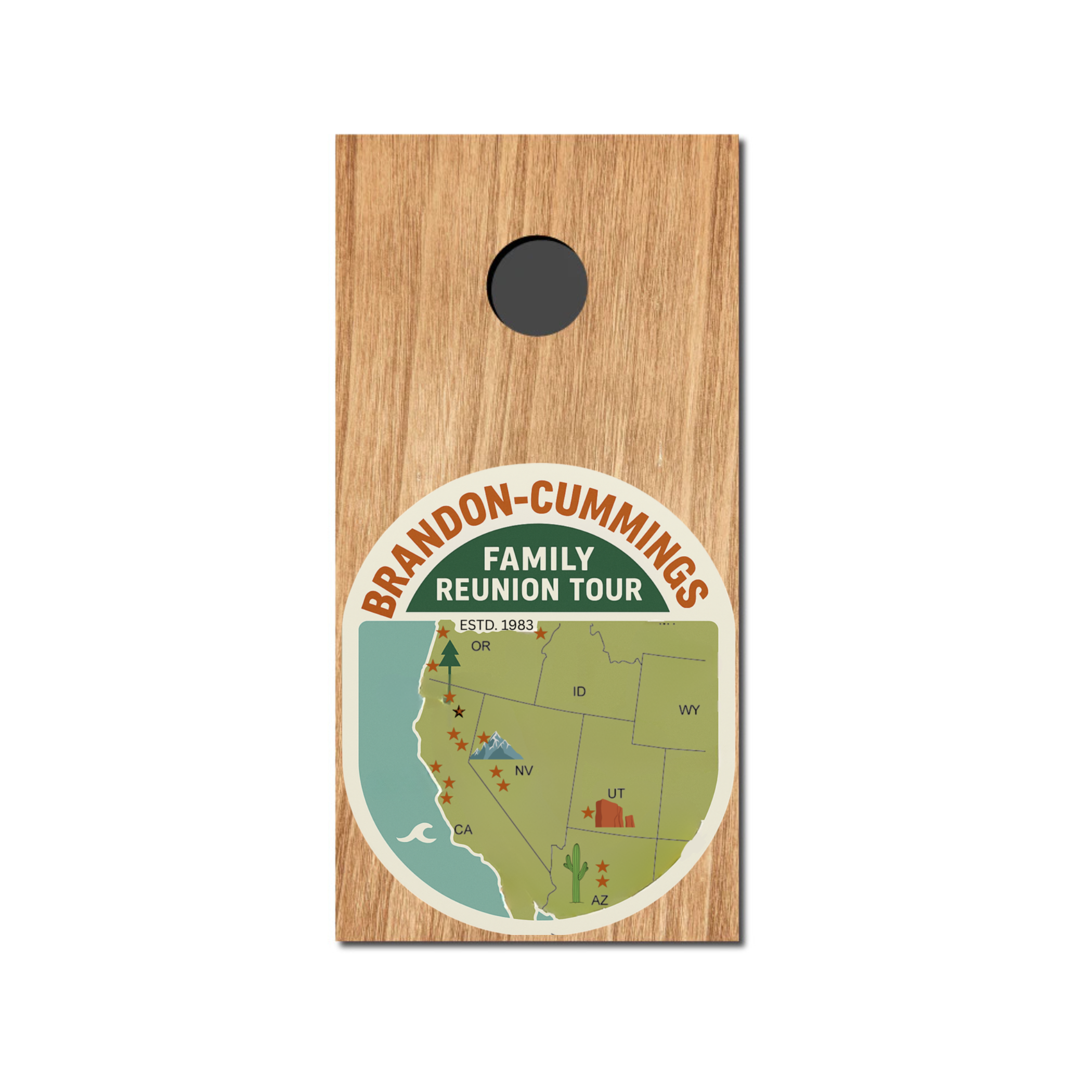 DESIGN YOUR OWN CORNHOLE Decal Wrap