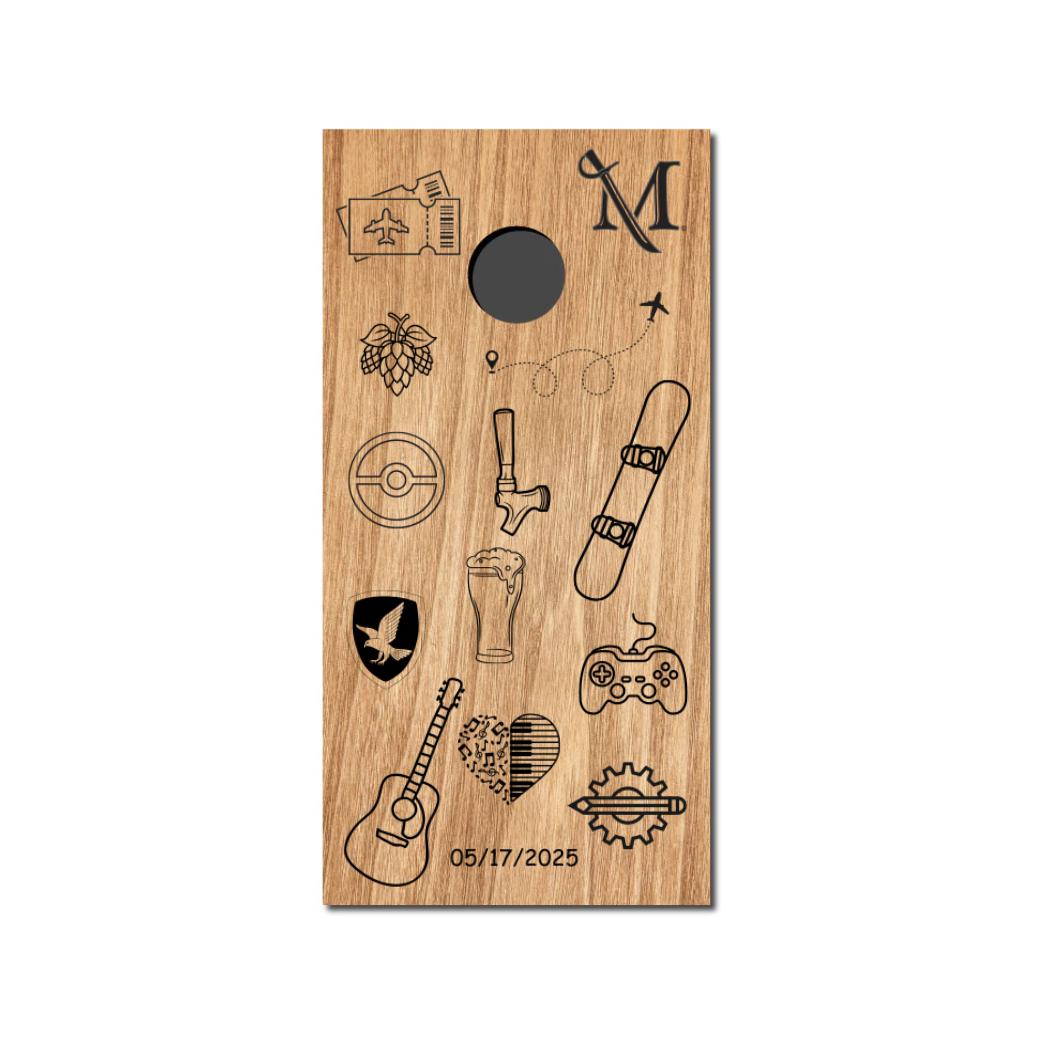 DESIGN YOUR OWN CORNHOLE Decal Wrap