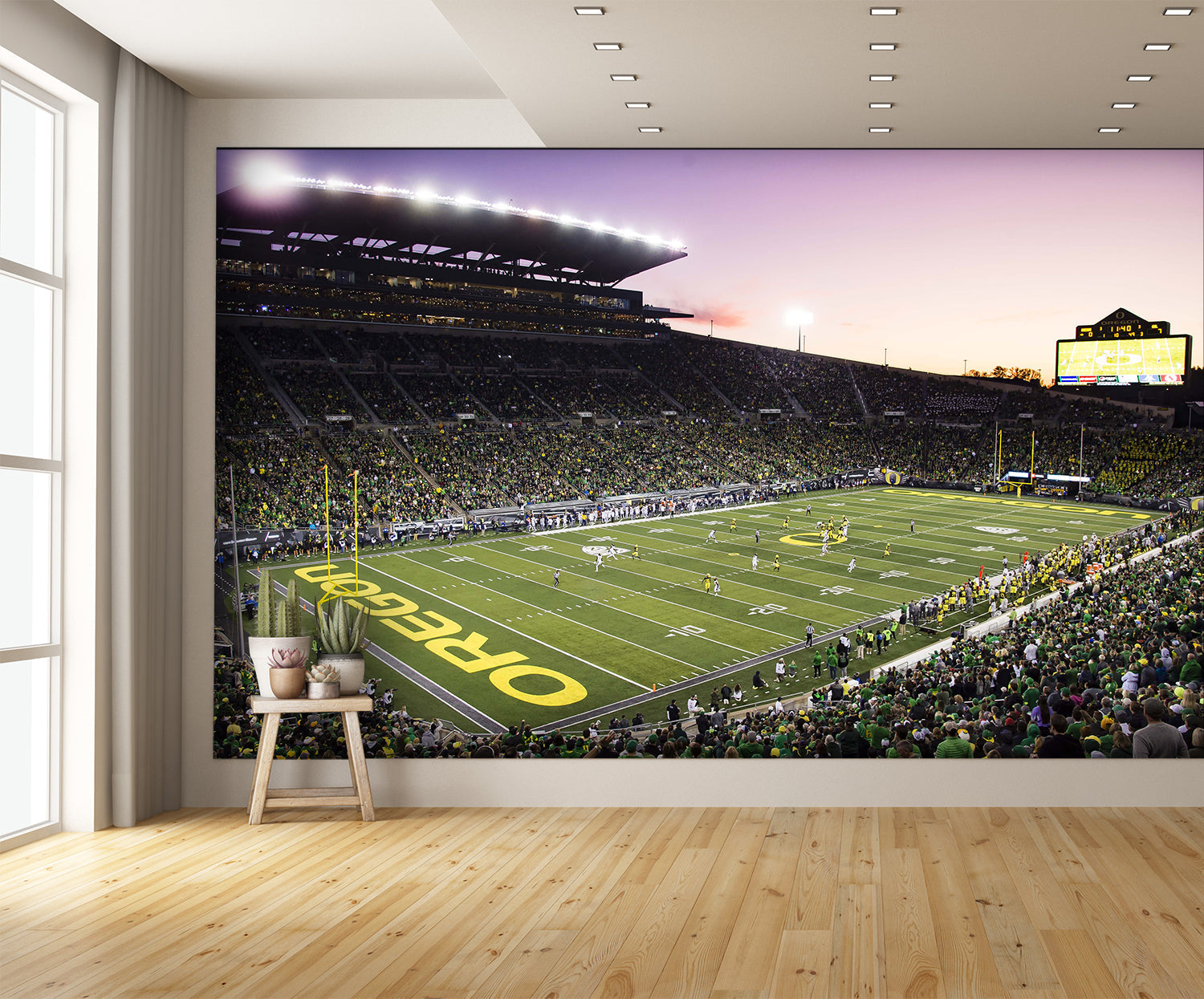 Autzen Oregon Football Stadium Wallpaper Mural