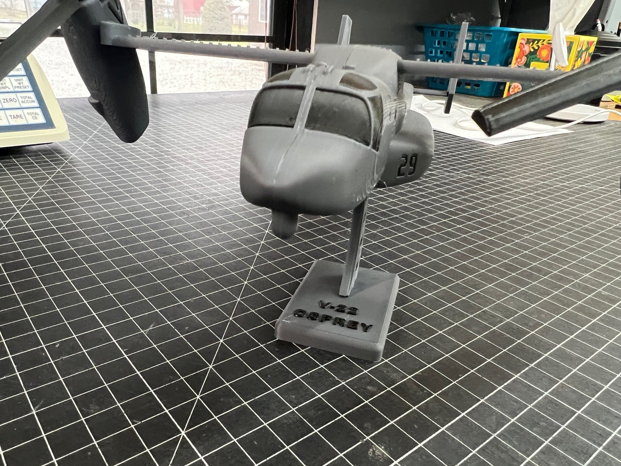 V-22 Tiltrotor Osprey Airplane Model Desk Display