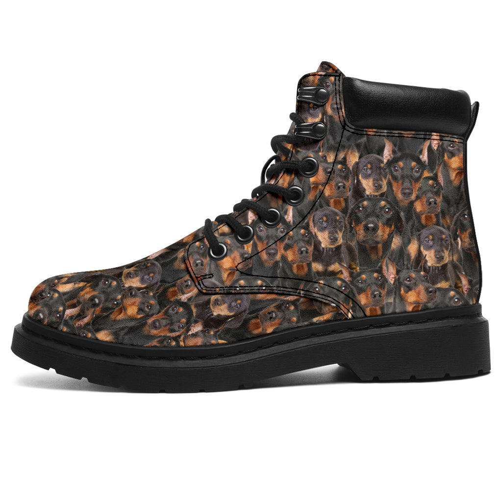 German Pinscher Full Face all weather boots