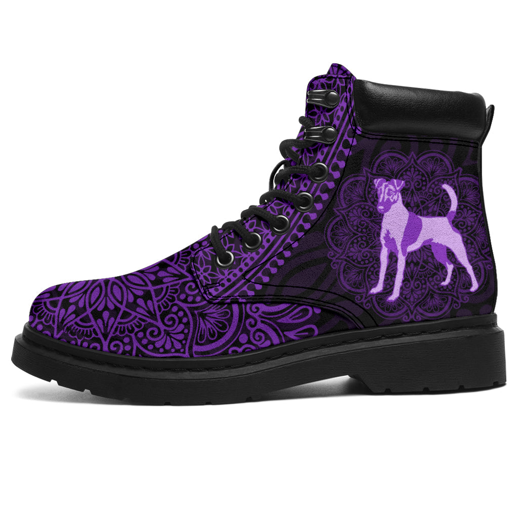 Smooth Fox Terrier Mandala all weather boots