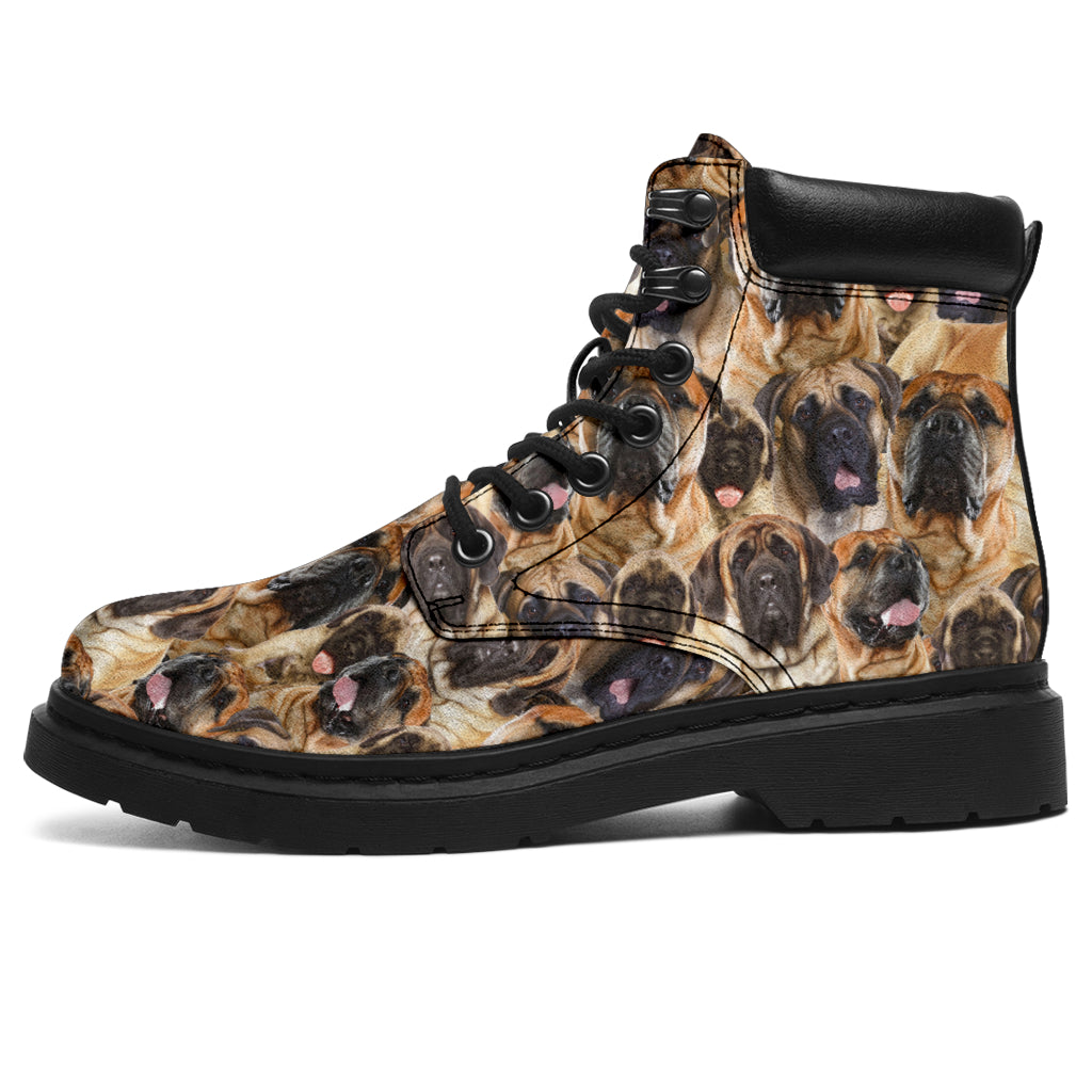 English Mastiff Full Face all weather boots
