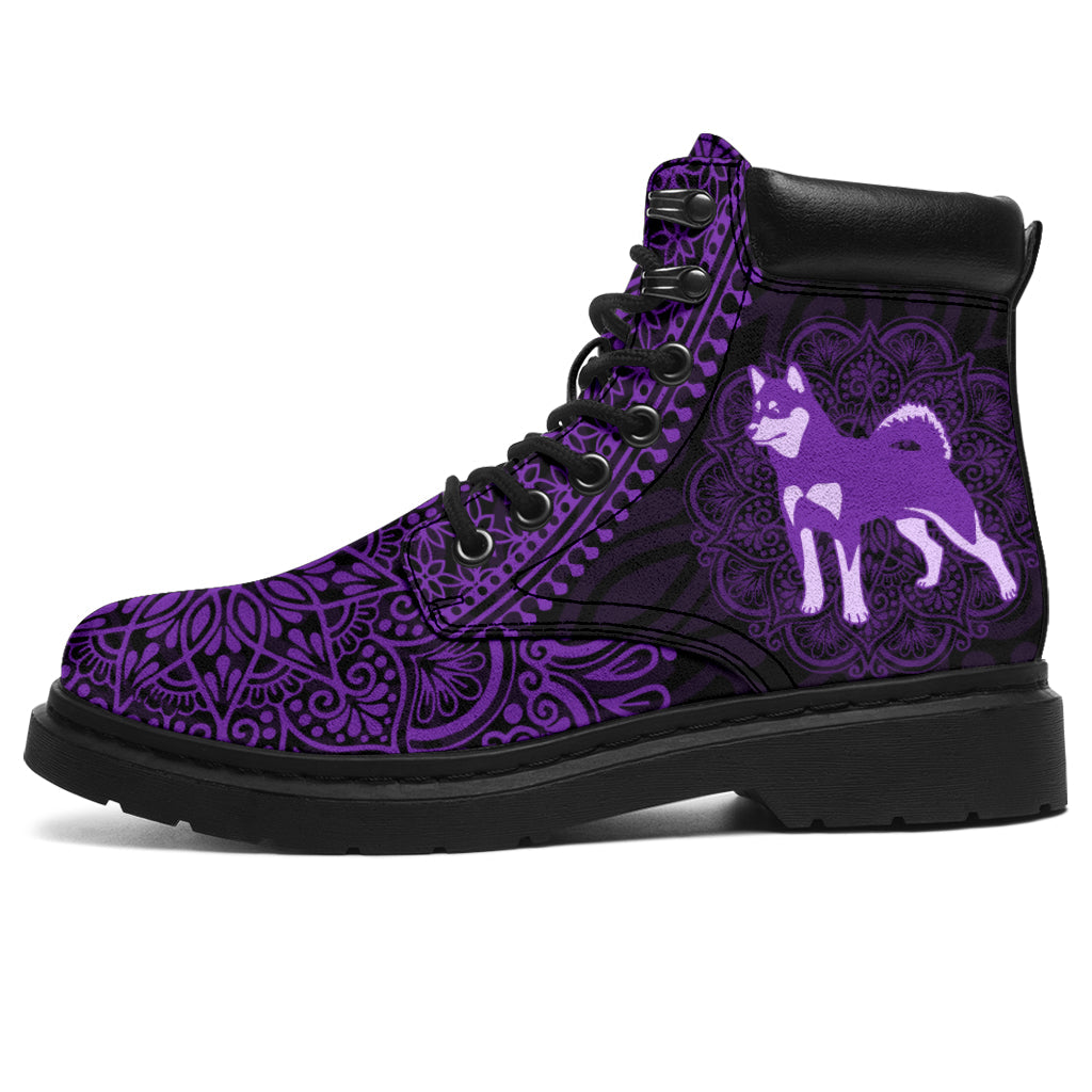 Shiba Inu Mandala all weather boots