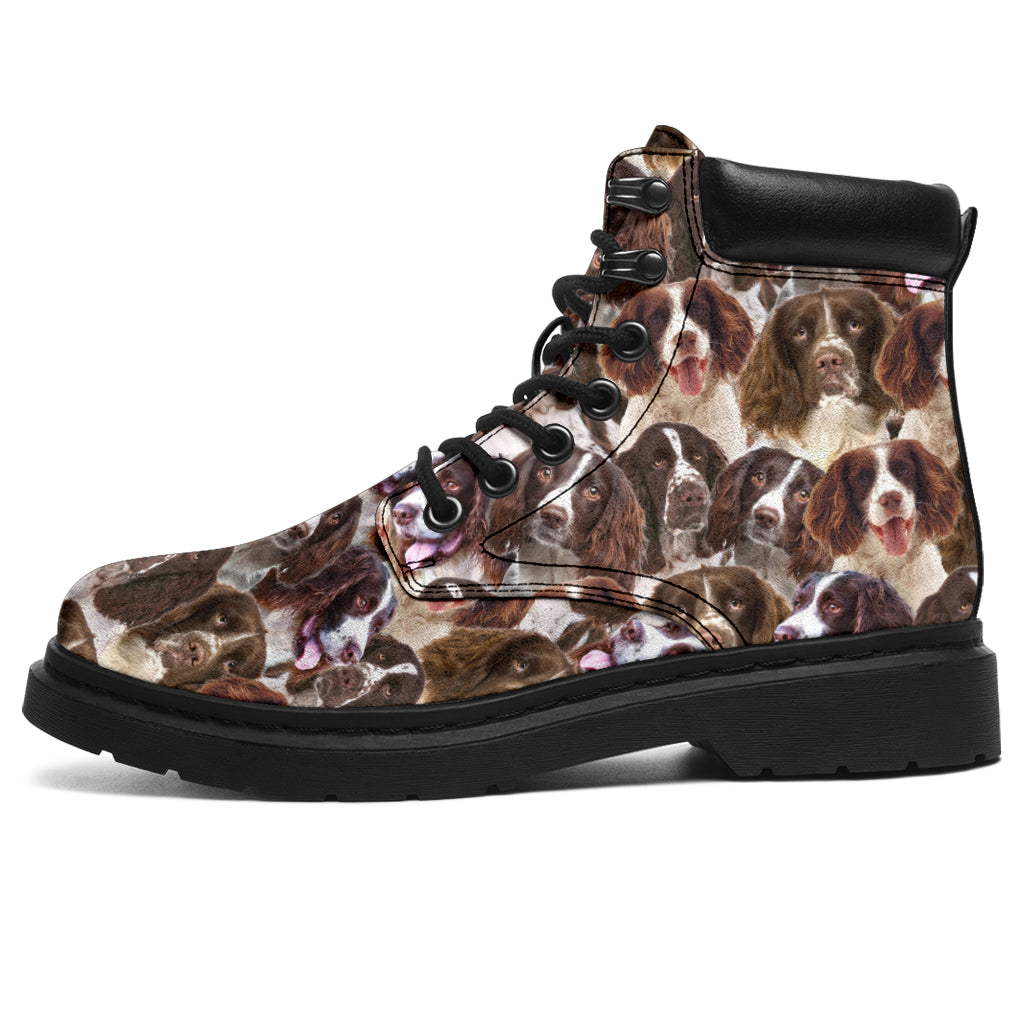 English Springer Spaniel Full Face all weather boots