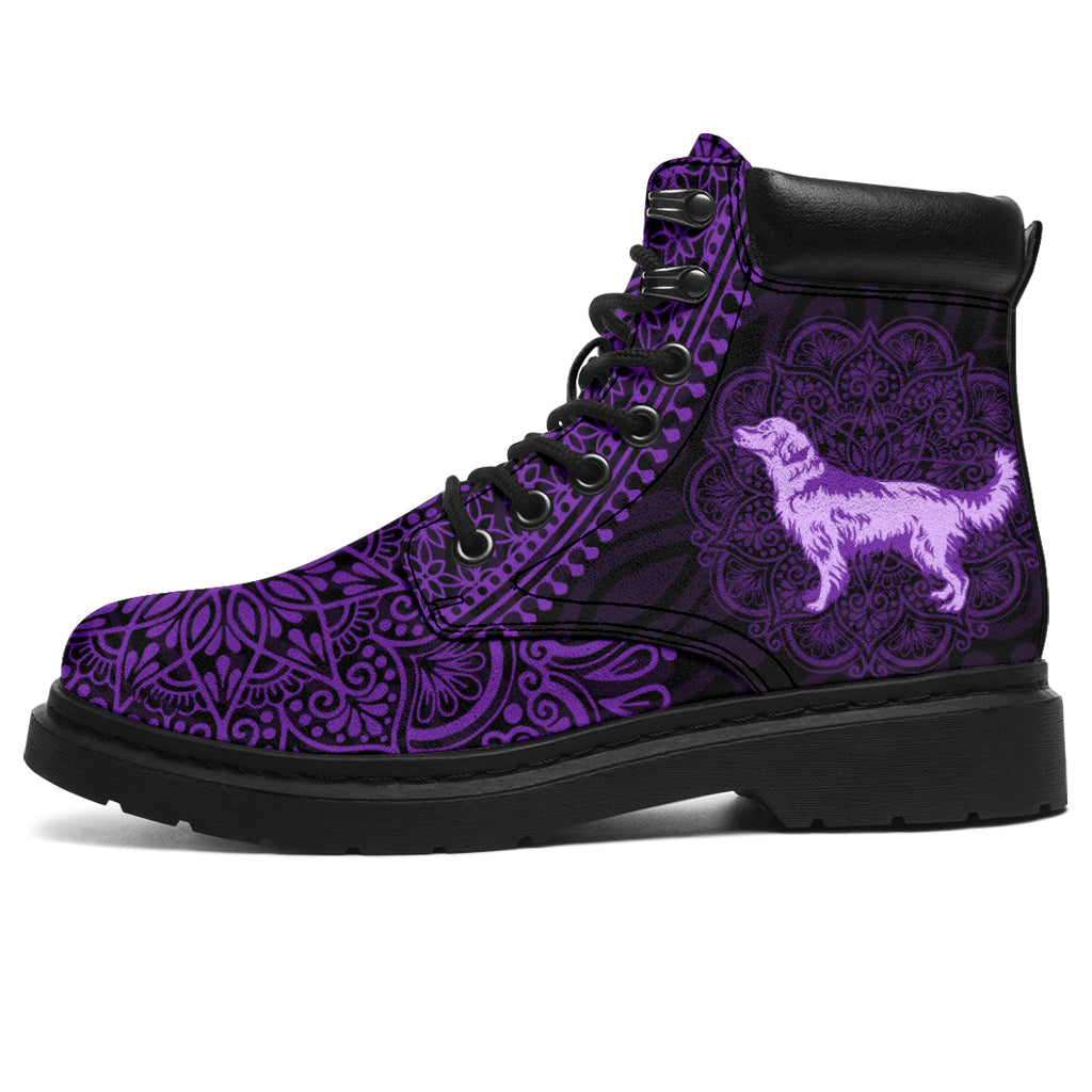 Golden Retriever Mandala all weather boots