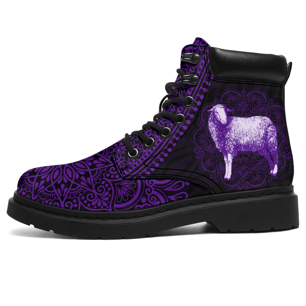 Sheep Mandala all weather boots