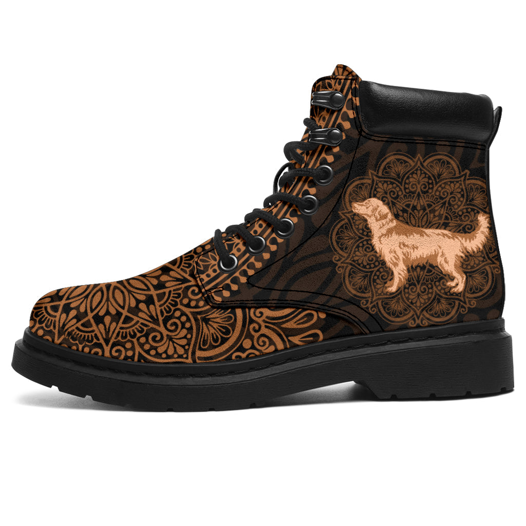 Golden Retriever Mandala all weather boots