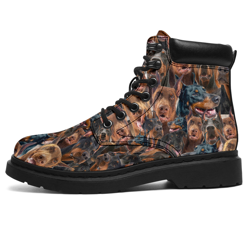 Doberman Pinscher Full Face all weather boots