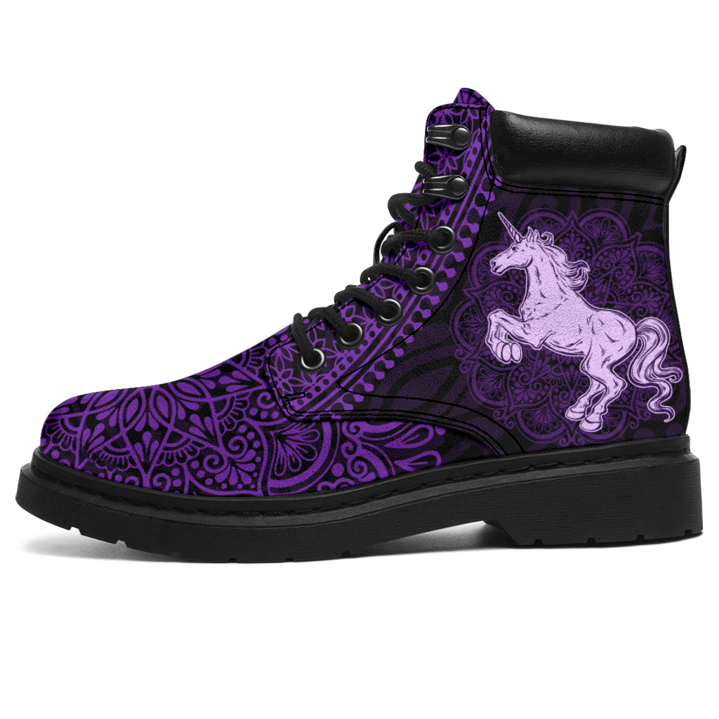 Unicorn Mandala all weather boots
