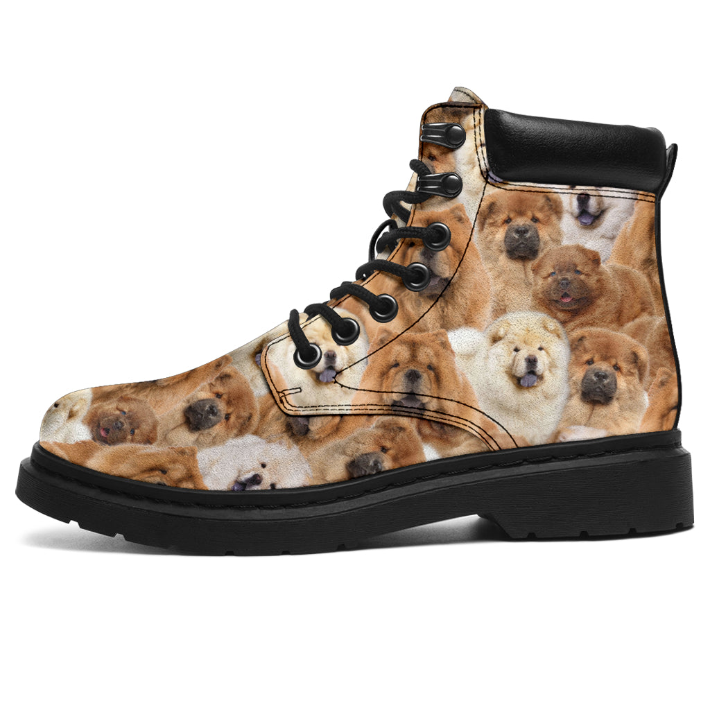 Chow Chow Full Face all weather boots