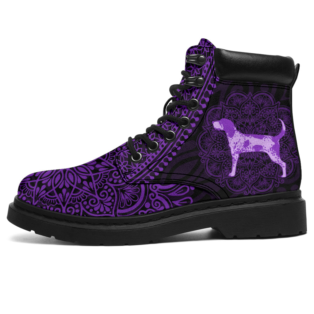 Treeing Walker Coonhound Mandala all weather boots
