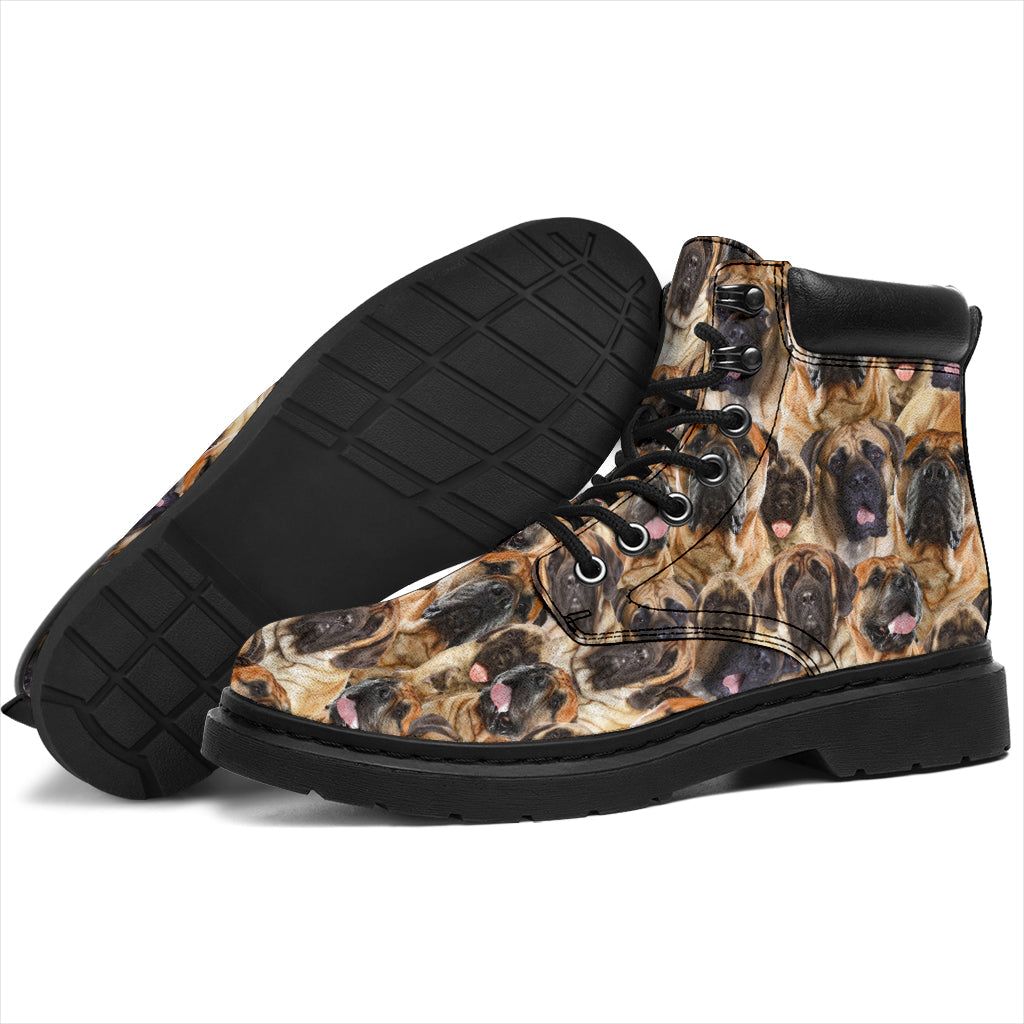 English Mastiff Full Face all weather boots