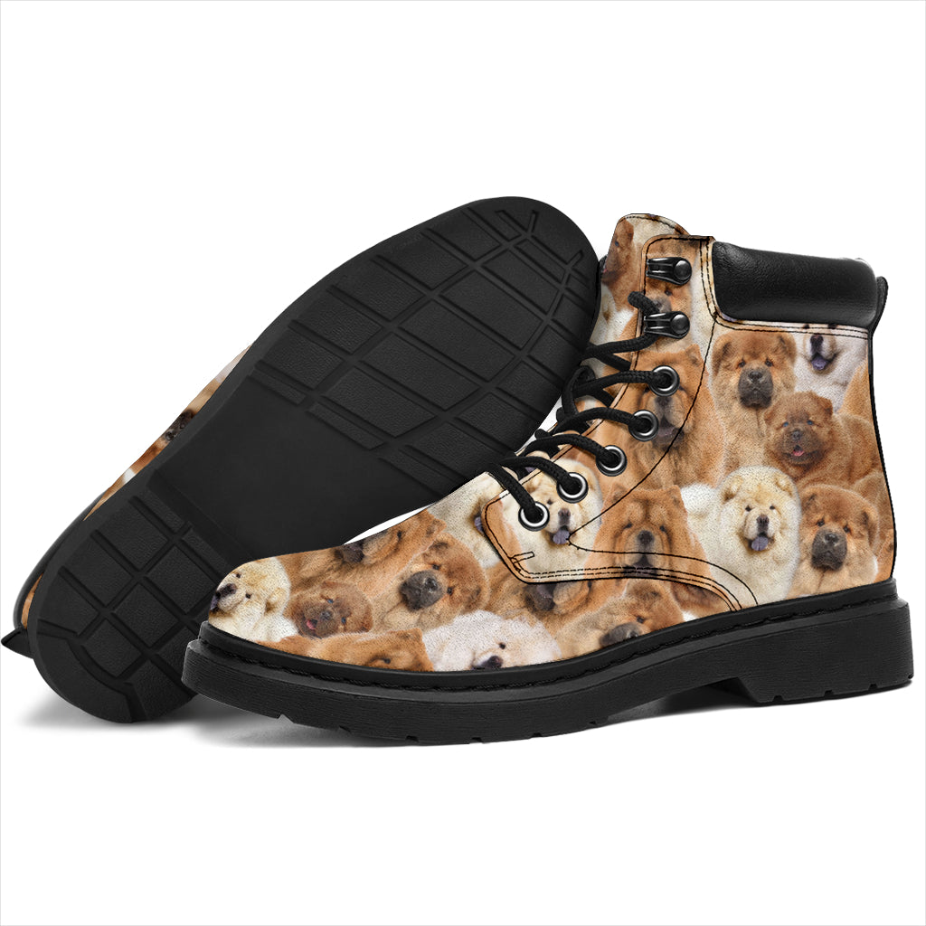 Chow Chow Full Face all weather boots