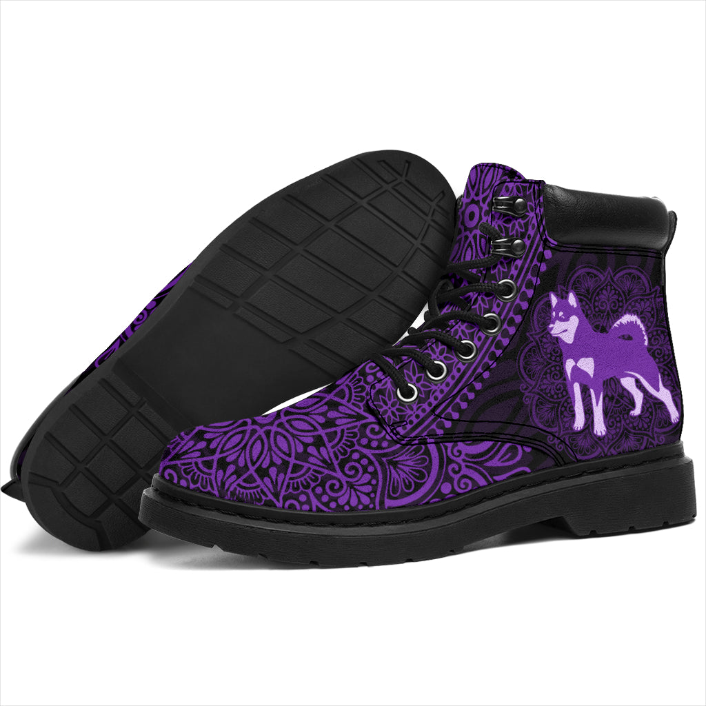 Shiba Inu Mandala all weather boots
