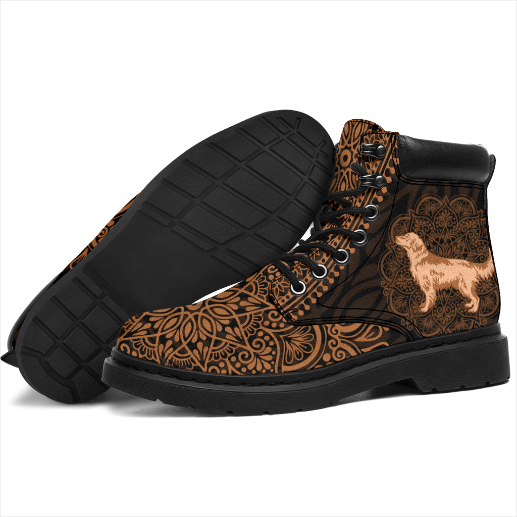 Golden Retriever Mandala all weather boots