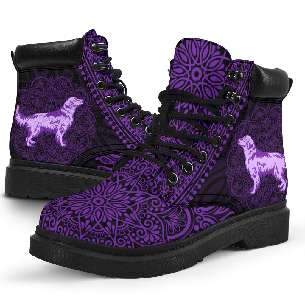 Golden Retriever Mandala all weather boots