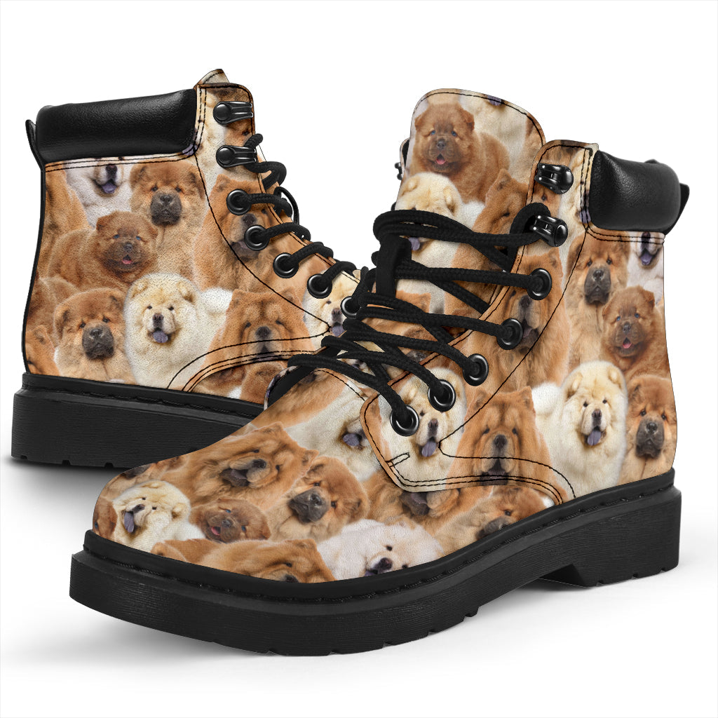 Chow Chow Full Face all weather boots