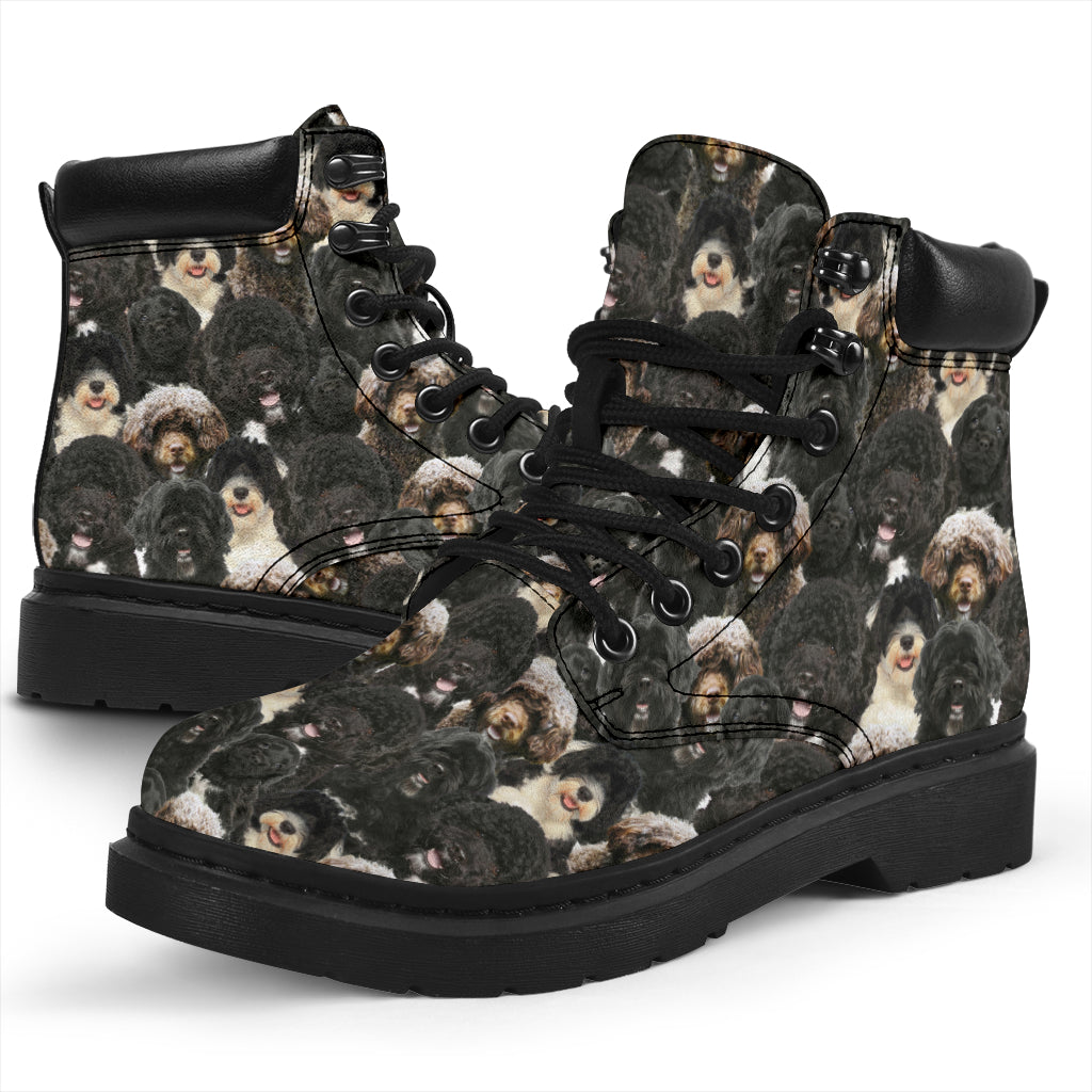 Portuguese Water Dog Full Face all weather boots