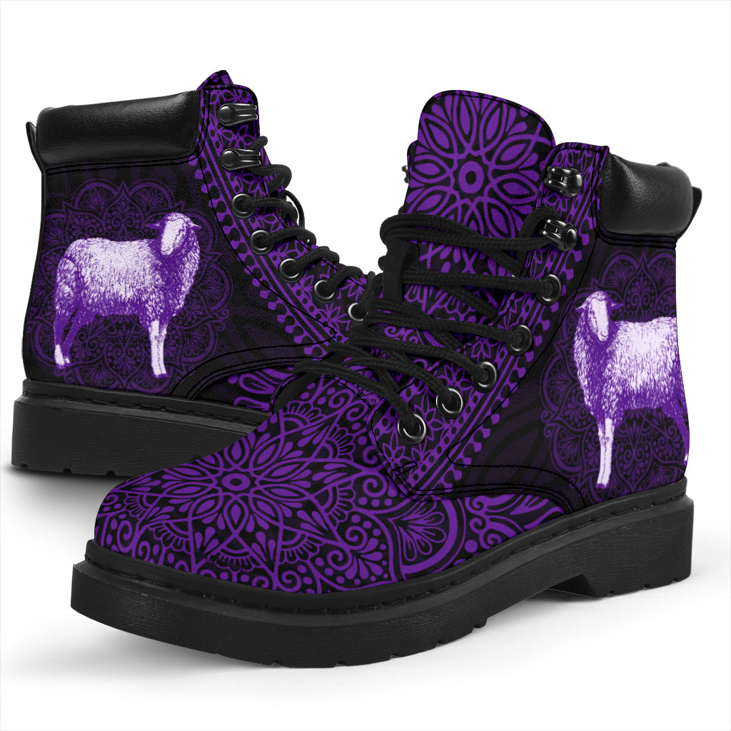 Sheep Mandala all weather boots