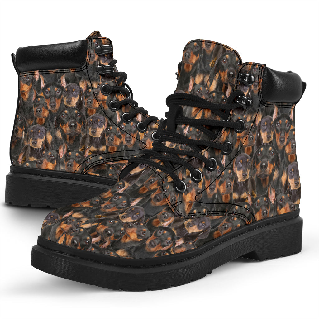 German Pinscher Full Face all weather boots