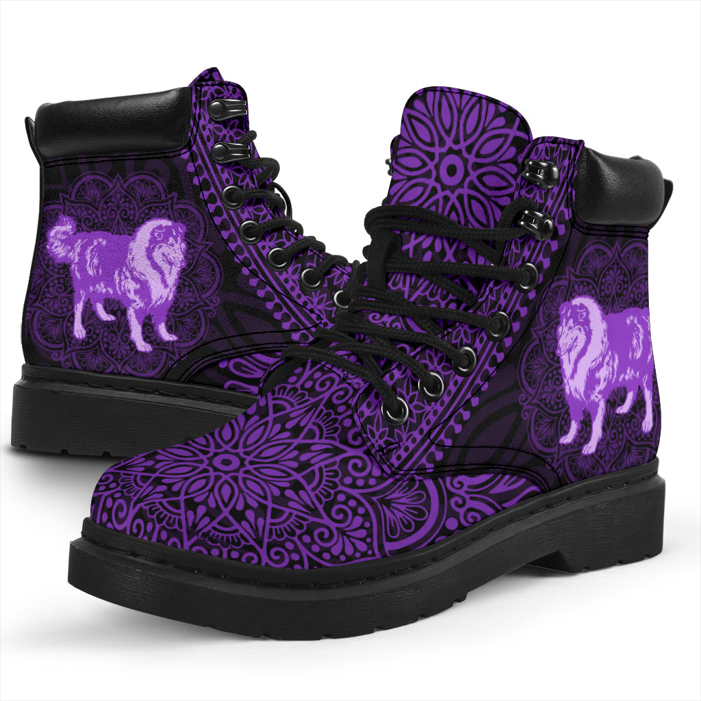 Rough Collie Mandala all weather boots