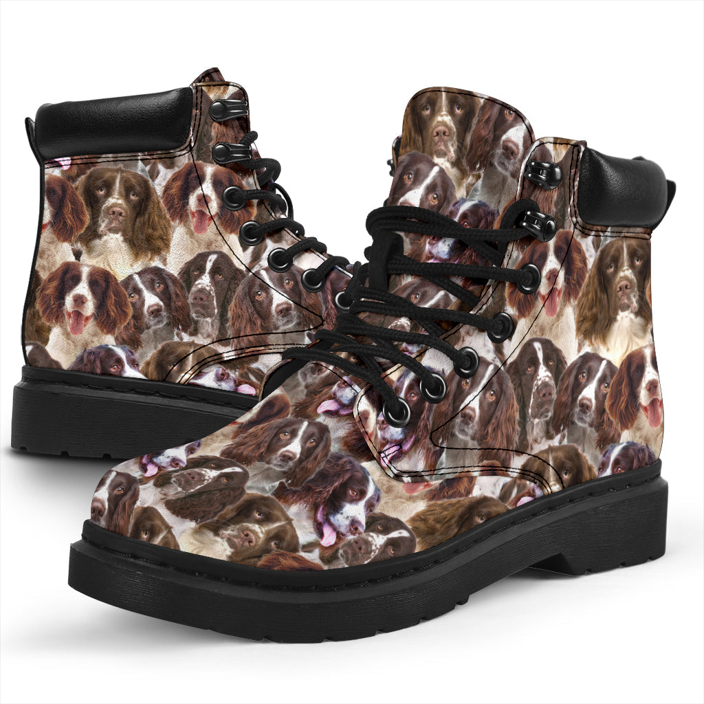 English Springer Spaniel Full Face all weather boots