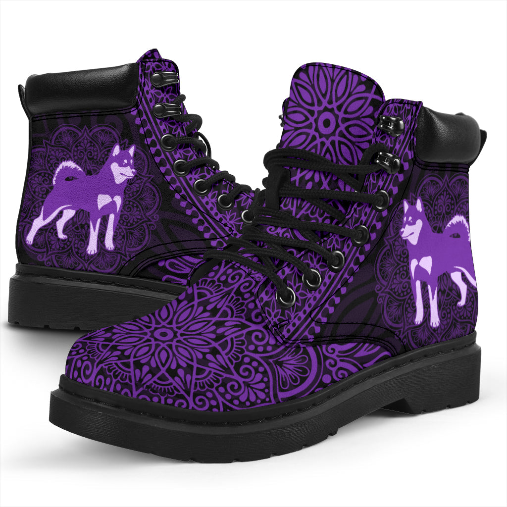 Shiba Inu Mandala all weather boots