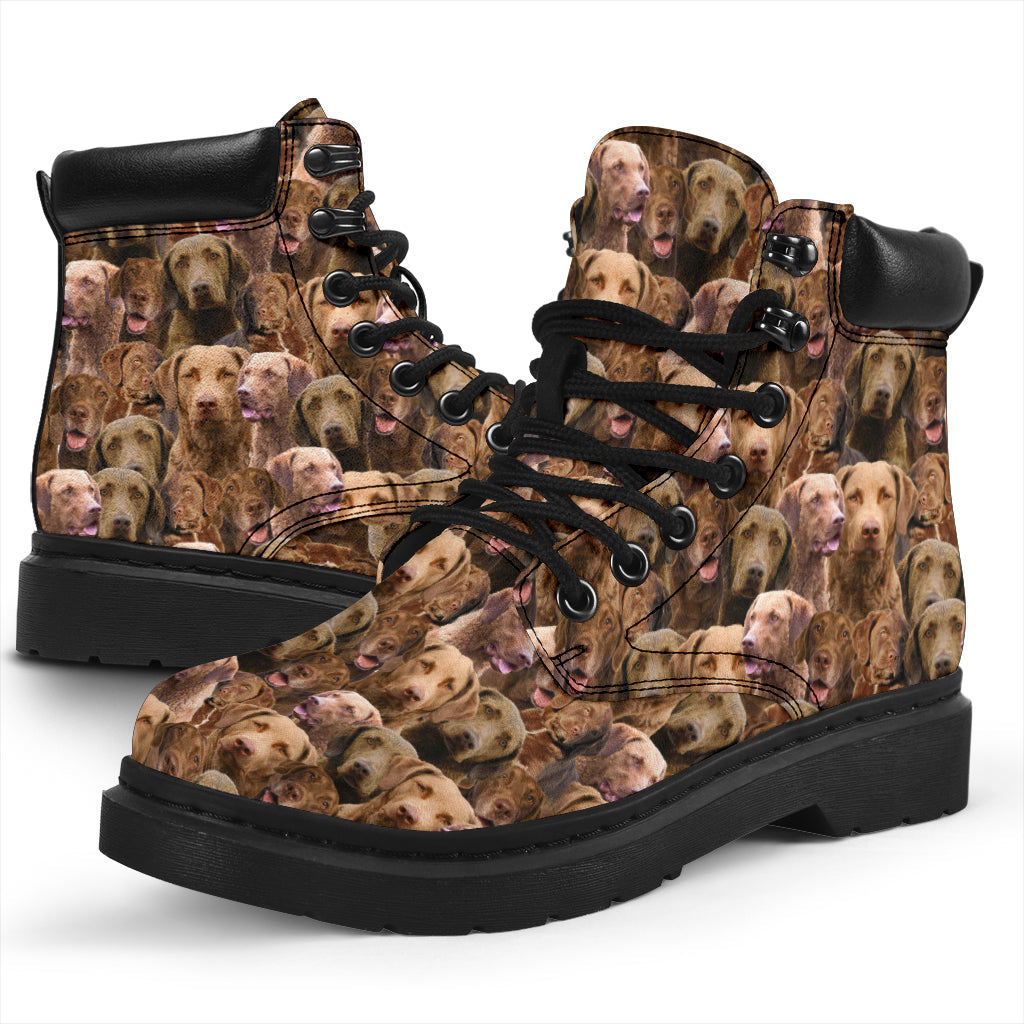 Chesapeake Bay Retriever Full Face all weather boots