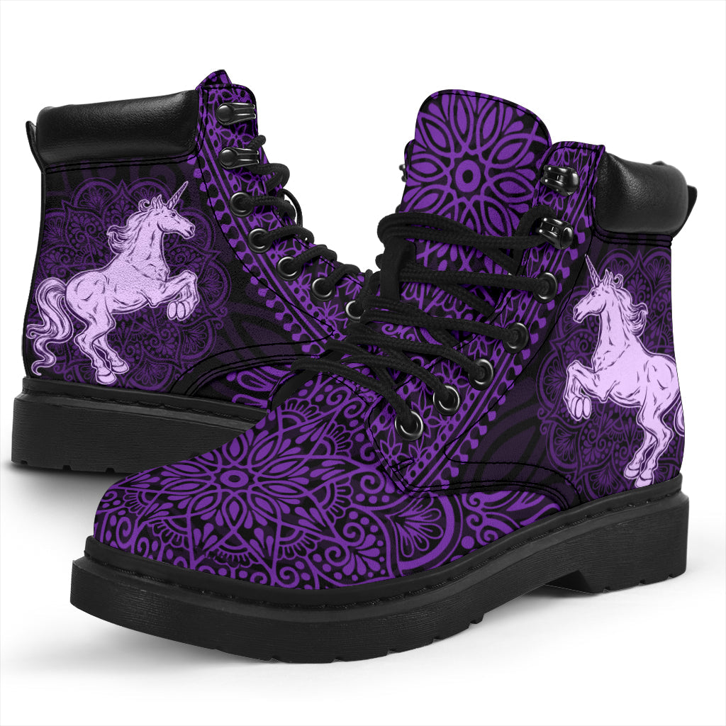 Unicorn Mandala all weather boots