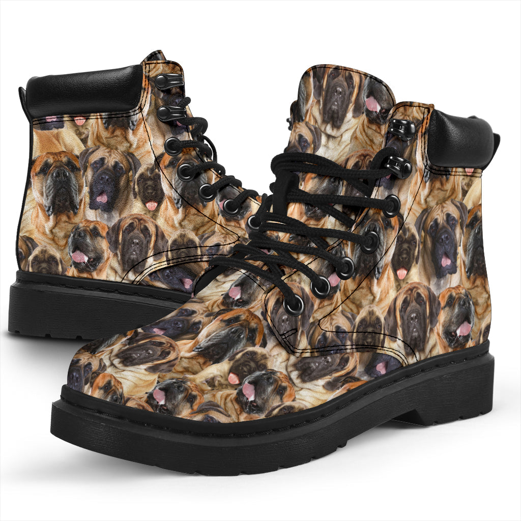 English Mastiff Full Face all weather boots