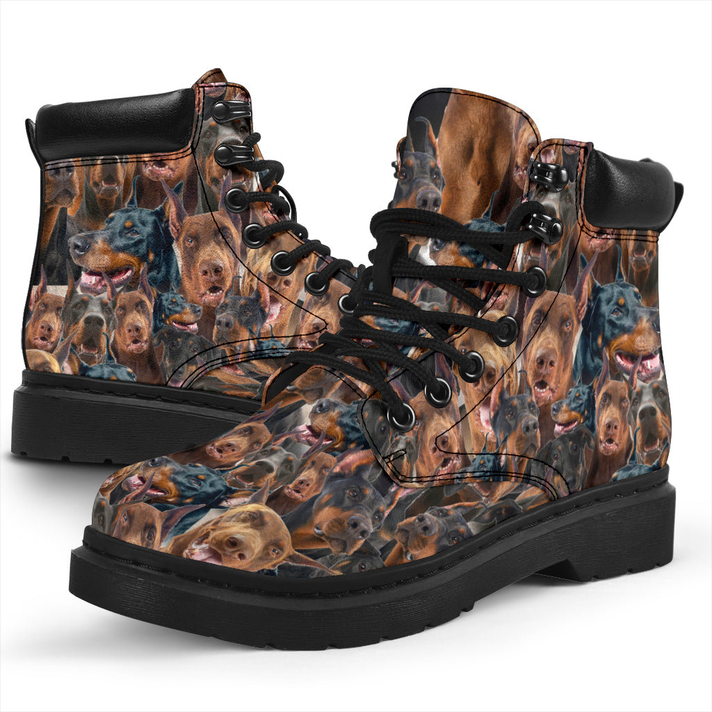 Doberman Pinscher Full Face all weather boots