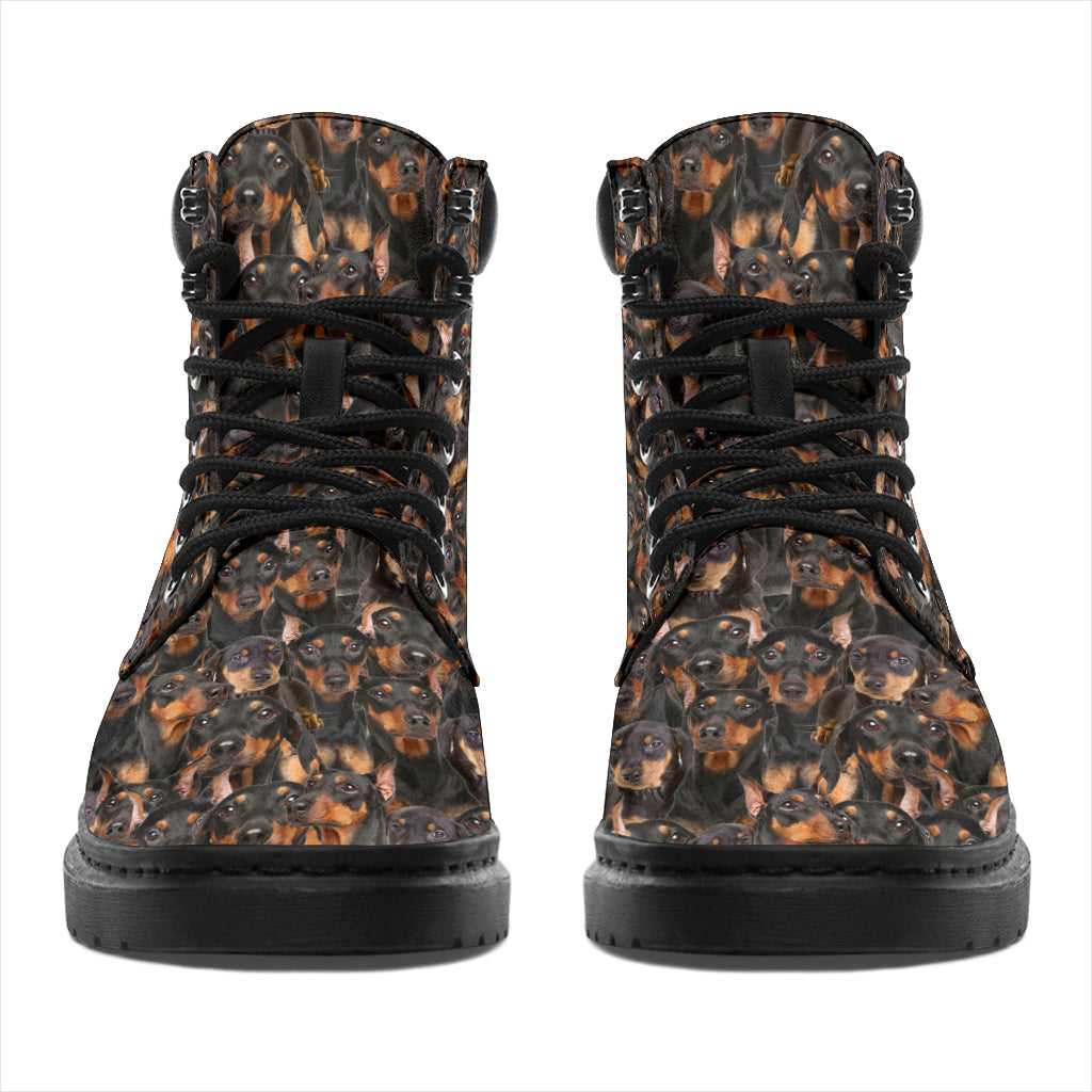 German Pinscher Full Face all weather boots