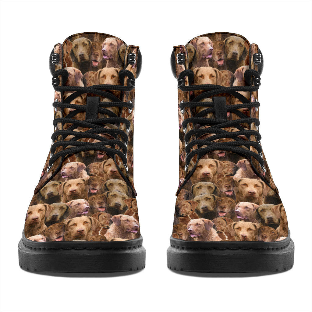 Chesapeake Bay Retriever Full Face all weather boots
