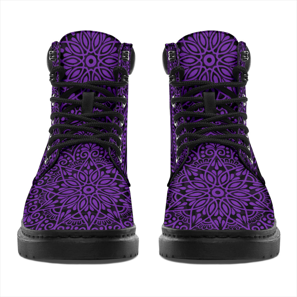 Rough Collie Mandala all weather boots
