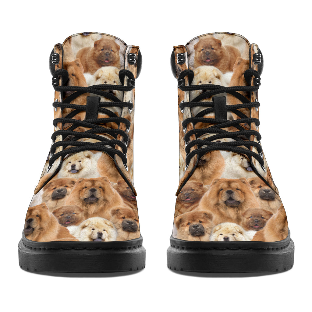 Chow Chow Full Face all weather boots