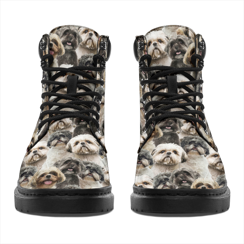 Shih Tzu Full Face all weather boots