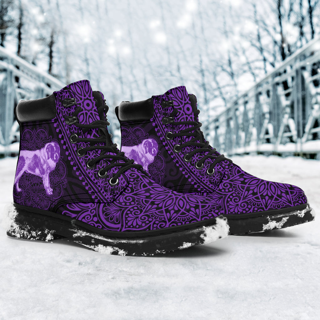Pyrenean Mastiff Mandala all weather boots