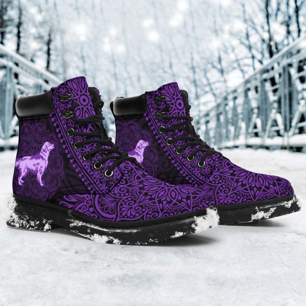 Golden Retriever Mandala all weather boots