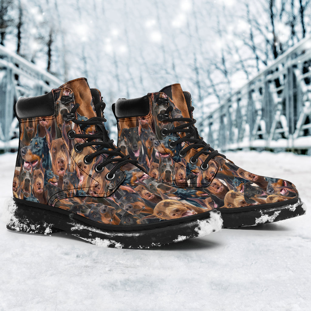 Doberman Pinscher Full Face all weather boots
