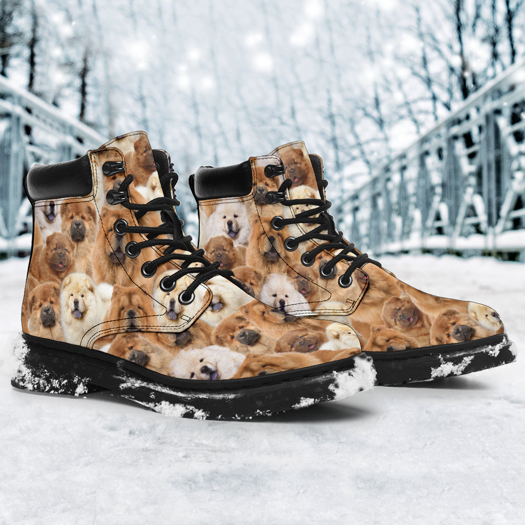Chow Chow Full Face all weather boots