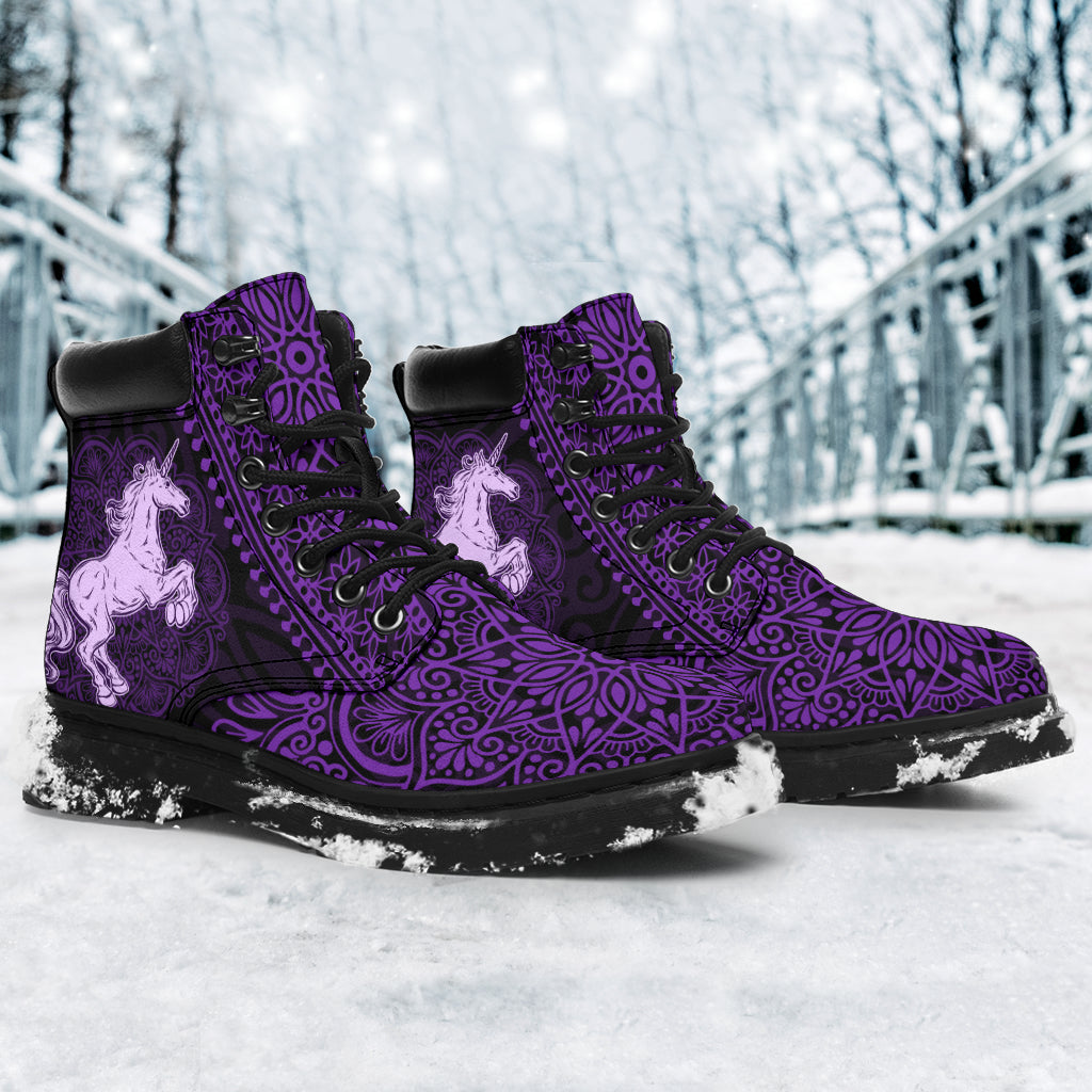 Unicorn Mandala all weather boots
