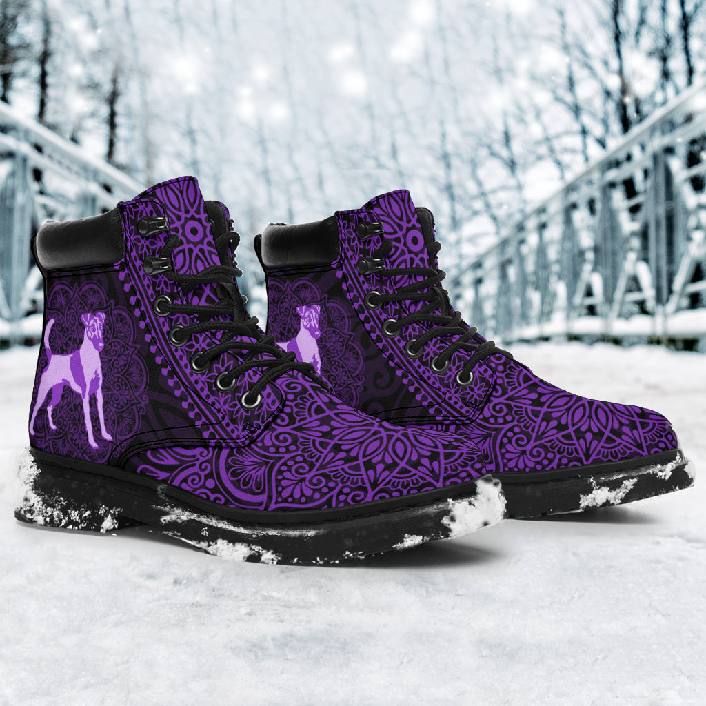 Smooth Fox Terrier Mandala all weather boots