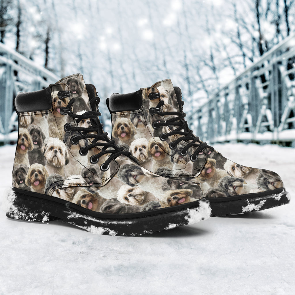 Shih Tzu Full Face all weather boots