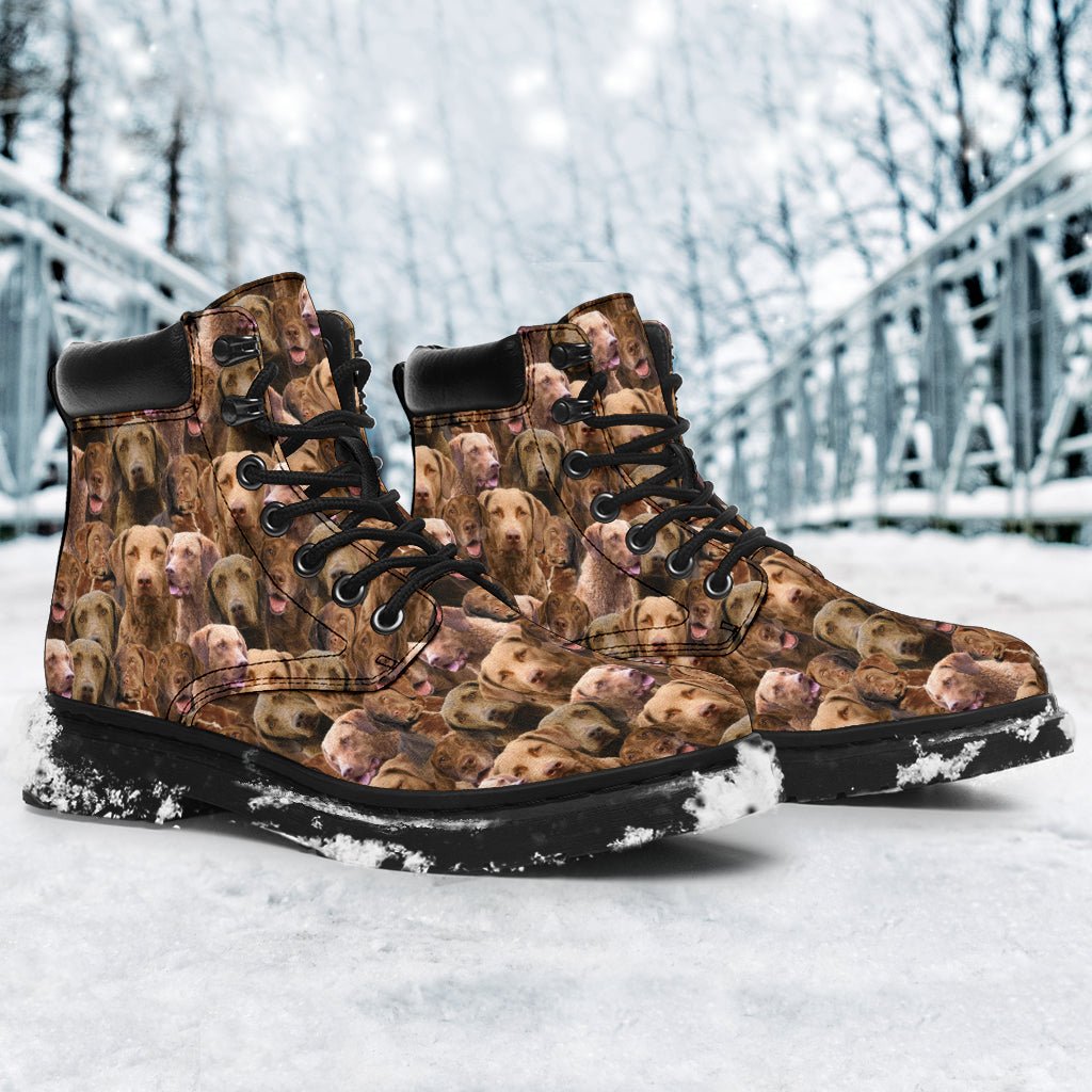 Chesapeake Bay Retriever Full Face all weather boots
