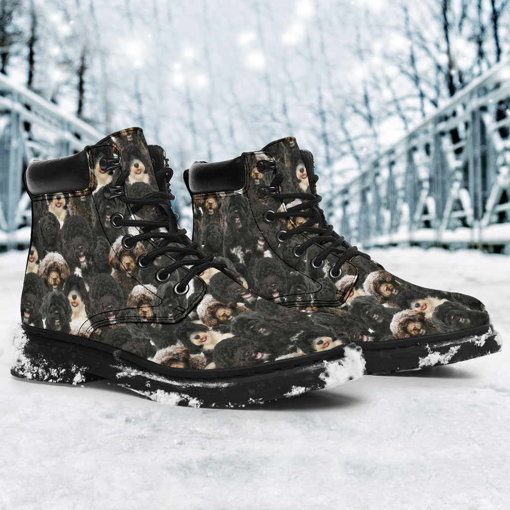 Portuguese Water Dog Full Face all weather boots