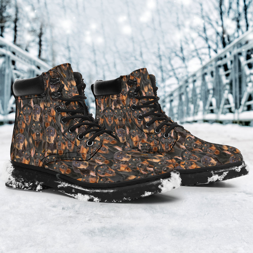 German Pinscher Full Face all weather boots