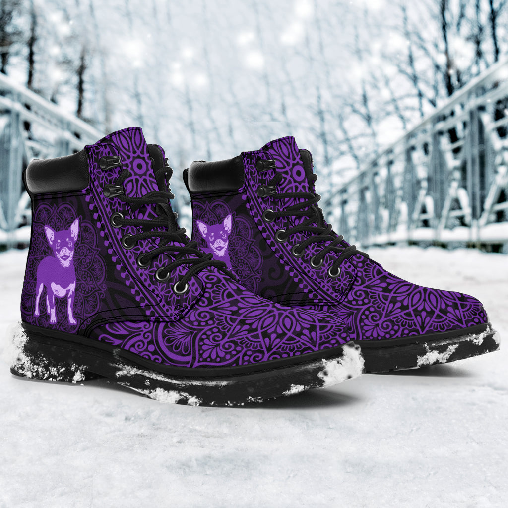 Chihuahua Mandala all weather boots