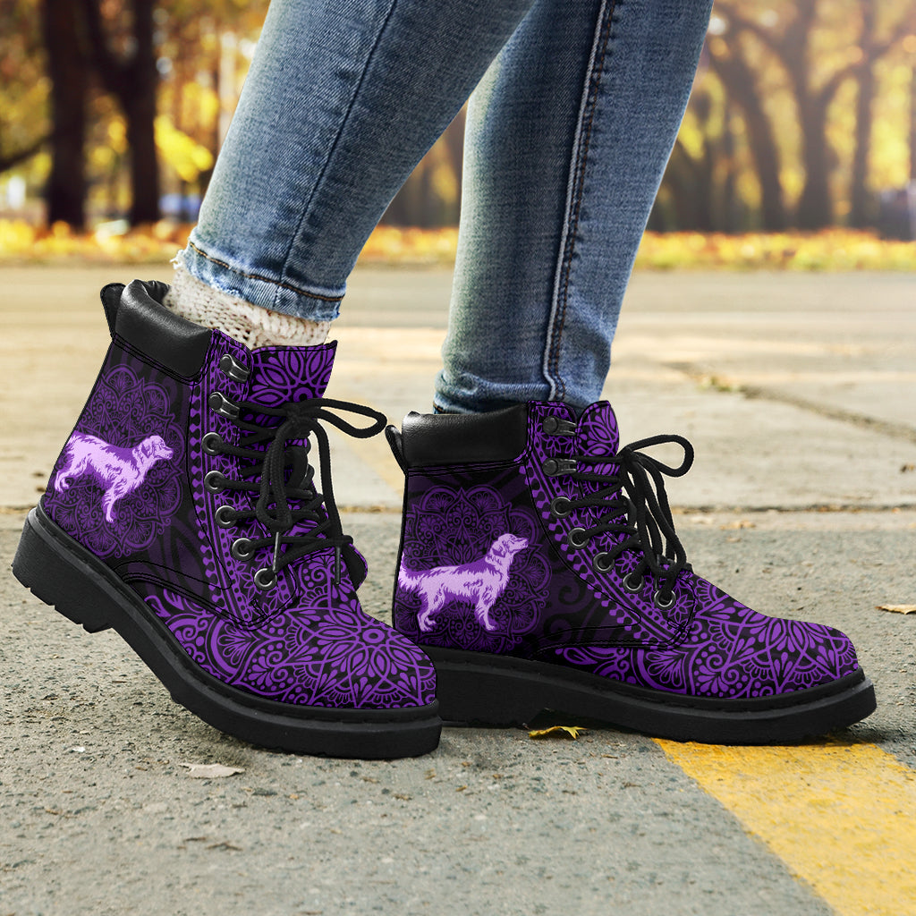 Golden Retriever Mandala all weather boots